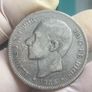 Spain Silver 5 Pesetas 1885 Alfonso XII Image 2
