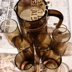 vintage collectable luminarc glass set