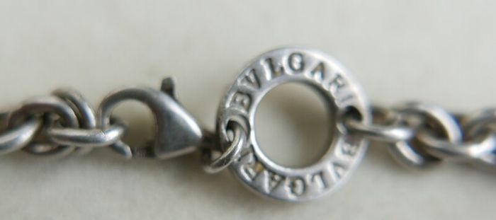 Vintage heavy hallmarked 925 Sterling Silver BVLGARI Necklace length 20" - 49.9g