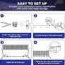 NEW SALE | Badminton Net, Foldable Nylon Net, Hieght Adjustable Stand and Portable Carry Bag, Easy to Assemble or Disassemble, Ideal Recreational Sports Net for Tennis, Kids Badminton or Volleyball Image 5