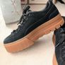 Puma Trainers Black Suede Image 3
