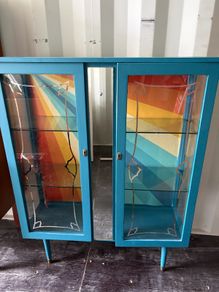 Upcycled Vintage Display Cabinet