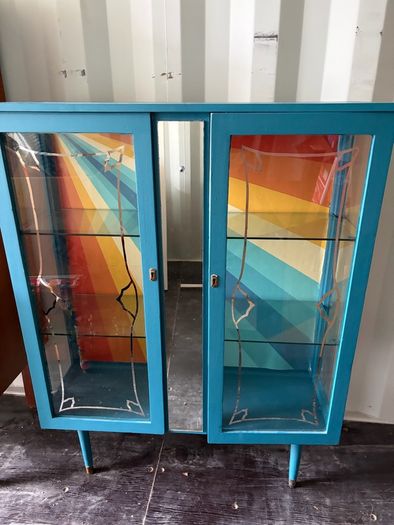 Upcycled Vintage Display Cabinet