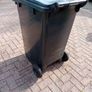 Black wheelie bin Image 3