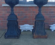 Cast iron urns