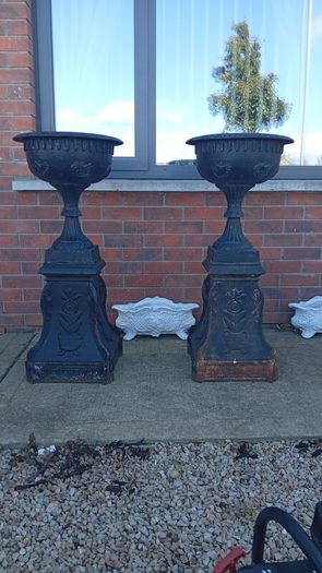 Cast iron urns