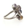 Vintage 925 Sterling Silver Multi-Gemstone Ring Image 7