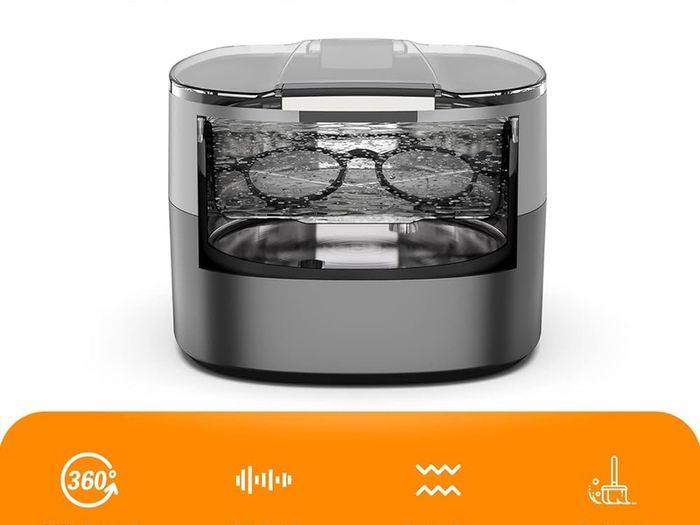 FREE EXPRESS SHIPPING Ultrasonic Jewelry Cleaner, 750ml Sonic Cleaner with Digital Timer for Eyeglasses, Rings, Coins, Silver, Denture Ultrasonic Cleaner Solution for Gifts