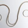 Vintage 925 Sterling Silver Snake Chain Necklace length 19" - 4,4g Image 4