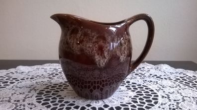 Retro 1070's Kernewek Brown Drip Glaze Small Jug