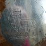 Vintage  Silver Plate Round Serving Tray 10" Scroll Rim Image 3