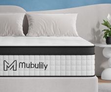 Double Mattress 10 Inch Hybrid Memory Foam Mattresses 4FT6, 7 Zone Orthopedic Double Mattresses, Pocket Spring Medium Firm Hypoallergenic Fabric, with Motion Isolation, with OEKO TEX(135x190x25cm)