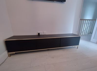 TV Cabinet Gold and Black