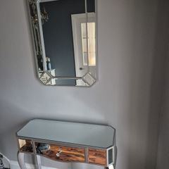 Hall Table and Mirror / open to resonable offers