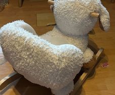 Wooden Baby Rocking Animal Sheep