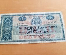 British Linen Bank note 1966