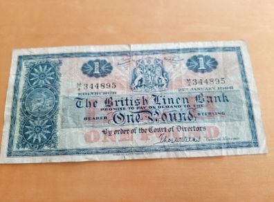 British Linen Bank note 1966