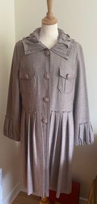 Regine Wool Blend Coat Size Large