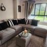 Corner sofa & footstool Image 3