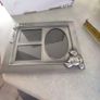 Baby Photo Frame 8" x 6" Heavy Pewter Silver Tone Room For 3 Photos Bear Blocks Image 3
