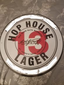 Hop house 13 metal sign 1.5ft wide