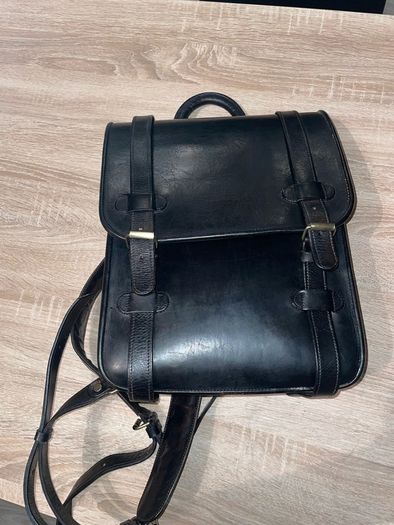 Leather women's square bag