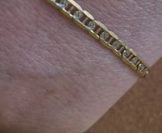 9k gold necklace