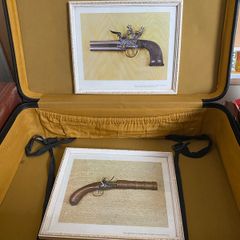 prints - Pistols - vintage prints in frames
