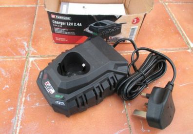 12V charger Made by Parkside. House clearance sale unwanted stuff gift car boot sale.