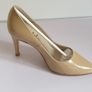 Cefalu Womens Patent Cream Leather Heels EU32 UK13 Small Size Court Shoes BNIB CAN POST Image 2