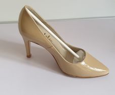 CEFALU Ladies Patent Cream Leather High Heel Rita Shoes Small Size EU32 UK13 New For Ladies With Small Feet CAN POST