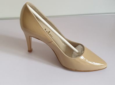 CEFALU Ladies Patent Cream Leather High Heel Rita Shoes Small Size EU32 UK13 New For Ladies With Small Feet CAN POST