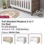 Tutti Bambini Modena 3-in-1 Cot Bed  White Oak Image 2