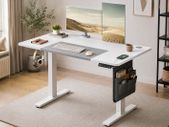Electric Height Adjustable Standing Desk with Storage Pocket
