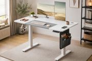 Electric Height Adjustable Standing Desk with Storage Pocket