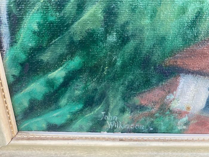 oil painting ss southern cross ocean liner free postage