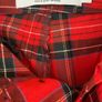 Topman Red Tartan Stretch Skinny Trousers Size 28S W28 L30 New Image 4