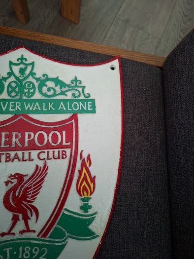 Liverpool Cast Metal hand painted shield