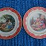 2 Antique Tin Plate Metal Box Co Portland Ware MELODY Shepherds Romantic 10" Wear Image 4