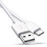 New 1m Flexible Type C USB White 100cm Charge Cable Charger USB-C Lead #906 Image 2
