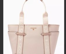 MK Michael Kors leather travel shopping bag rose colour pink