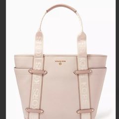 MK Michael Kors leather travel shopping bag rose colour pink