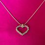 Vintage Crystal Heart Pendant Image 2