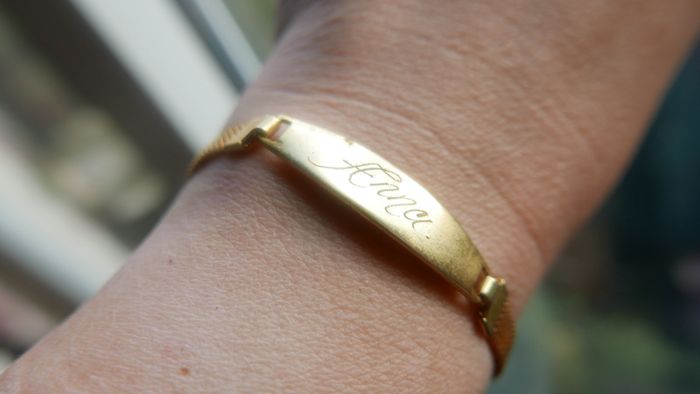Vintage Gold Tone ANNA Bracelet 17cm