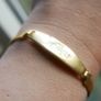 Vintage Gold Tone ANNA Bracelet 17cm Image 10