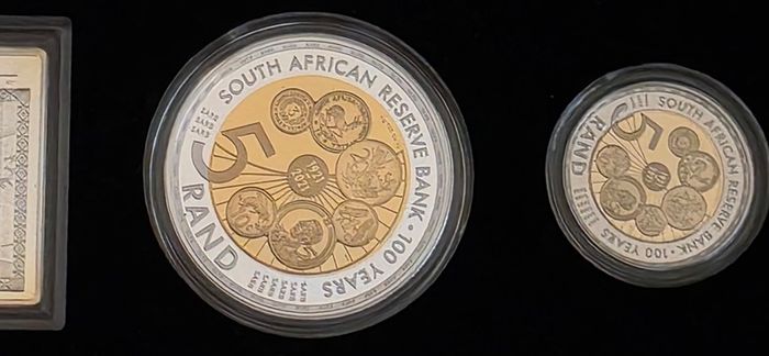 South African Reserve Bank Centenary 1921 to 2021 Proof Silver Coin Set Ltd 3,500