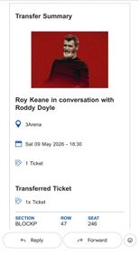 An evening with Roy Keane