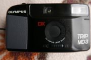 Olympus Trip MD3 35mm Film Point and Shoot Camera Black Tested Working