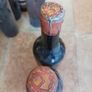 Vintage wood box, Portugal with 8 bottles with content, for display only Image 9