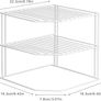 Kitchen Cupboard Organiser [2 Pack], 3 Tier Corner Plate Shelf Storage Rack for Kitchen Cupboard Space Saving Image 2